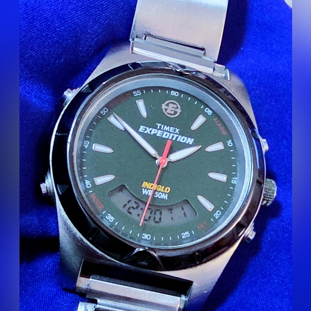 Timex Expedition Vintage Indiglo Multi Function Mens Watch 36mm - Picture 2 of 7